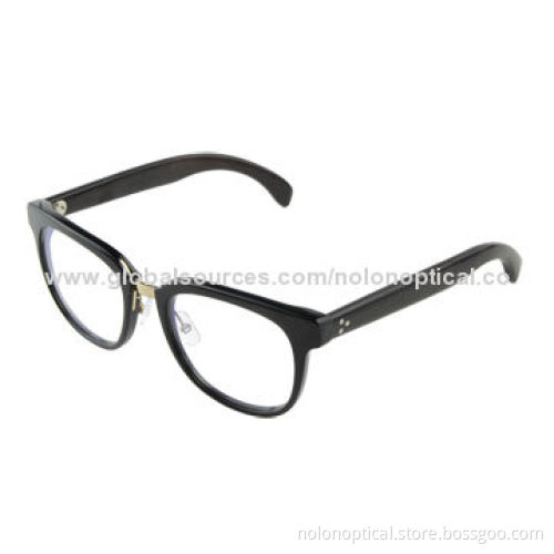 Acetate front and wooden temple glasses frames, OEM/ODM are welcome